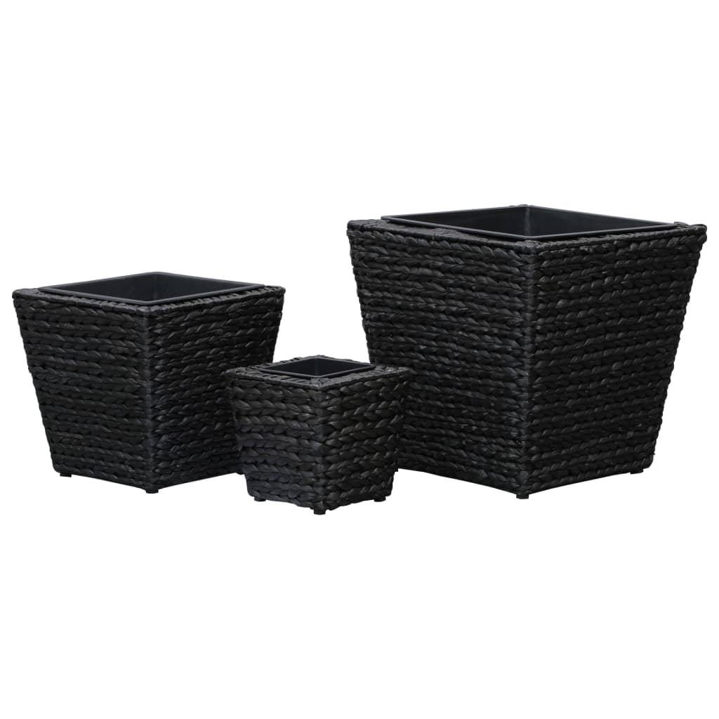 Povišene gredice 3 kom od vodenog zumbula crne