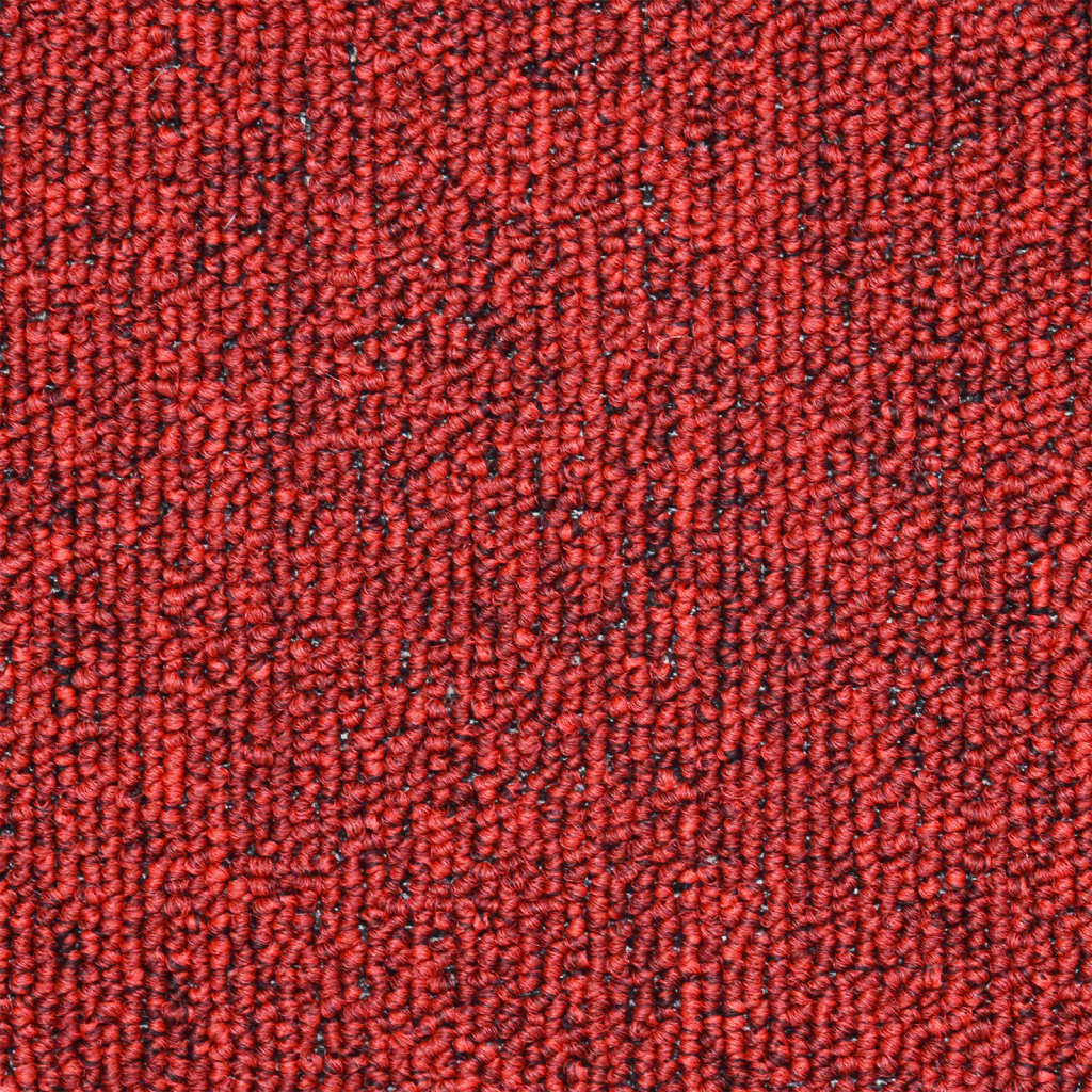 Prostirke za stepenice 15 kom 56x17x3 cm crvene poluokrugle