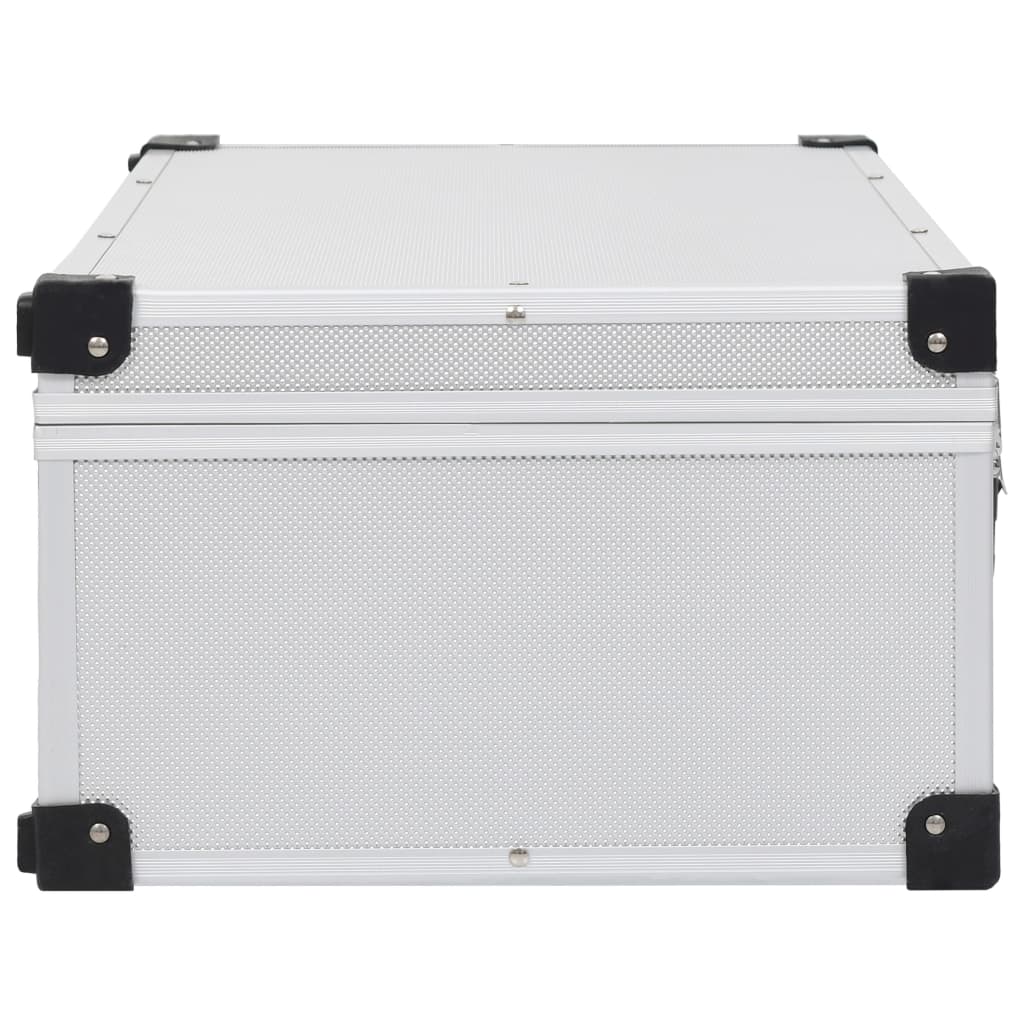 Kutija za 80 CD-ova aluminijska ABS srebrna