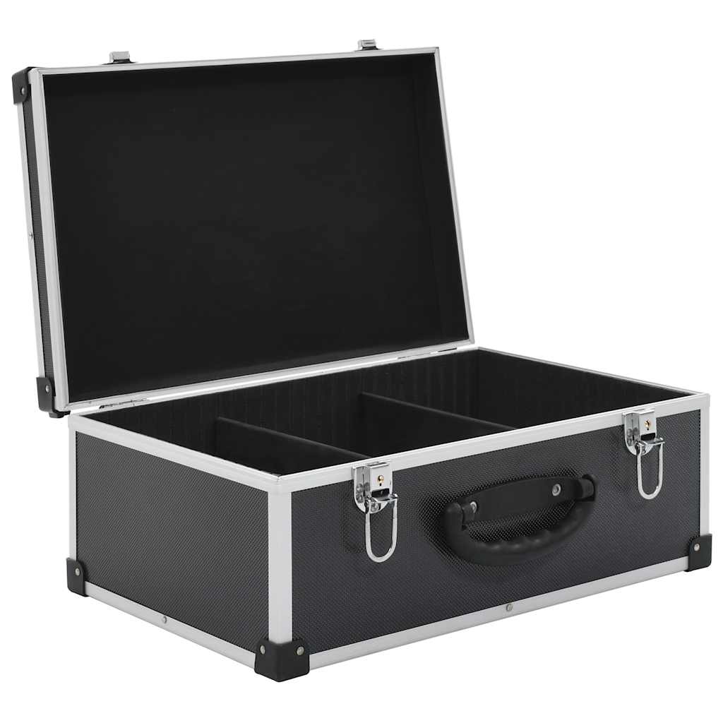 Kutija za 60 CD-ova aluminijska ABS crna