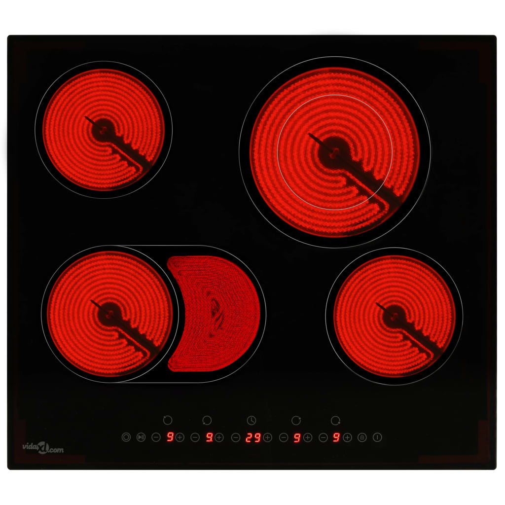 Keramička ploča za kuhanje s 4 plamenika 6600 W