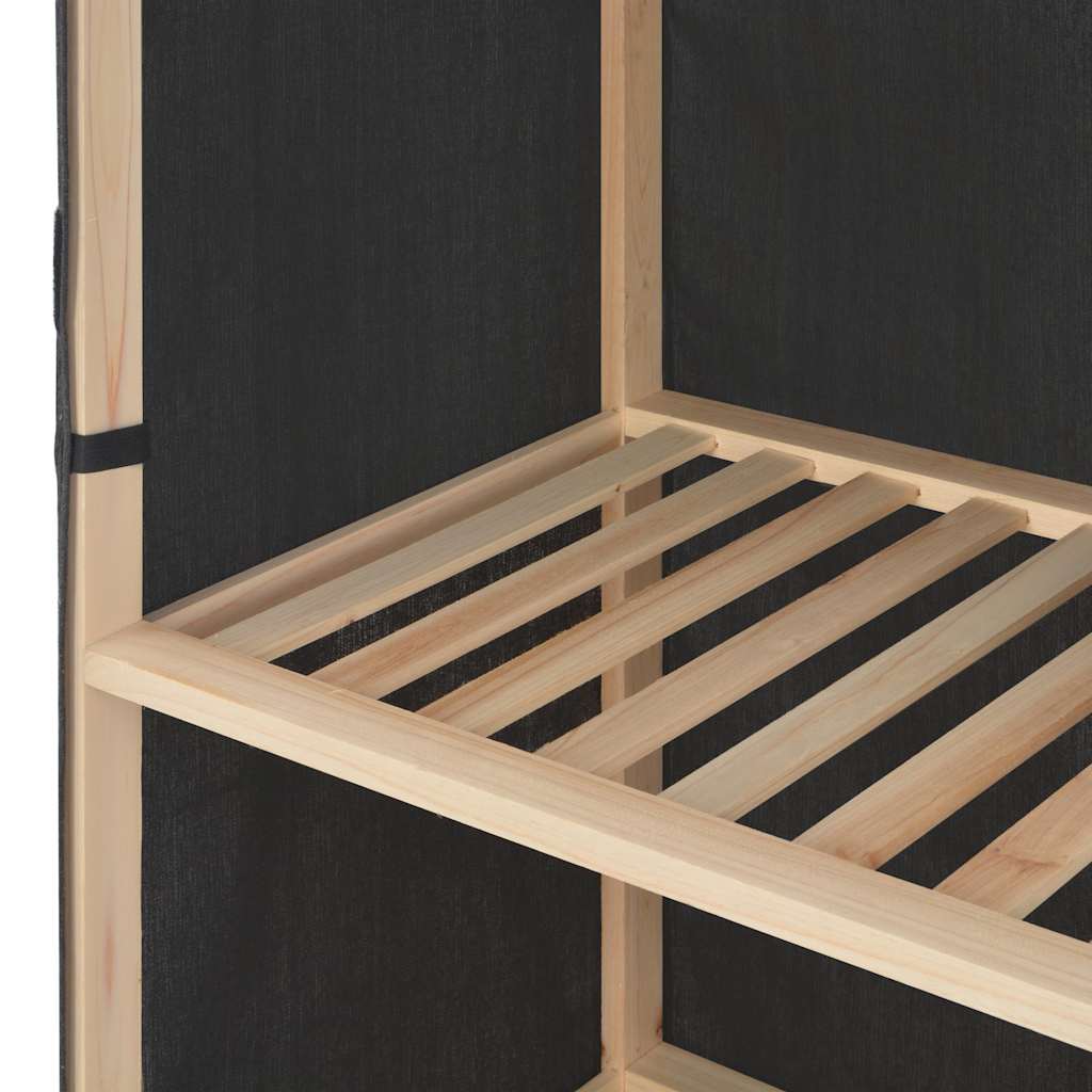 Ormar od tkanine 110 x 40 x 170 cm sivi