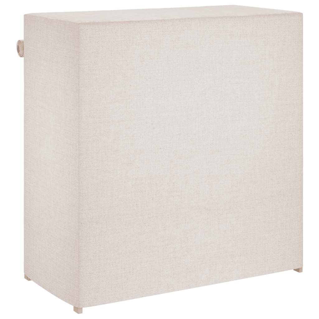Ormarić za cipele s pokrovom od tkanine 79 x 40 x 80 cm bijeli