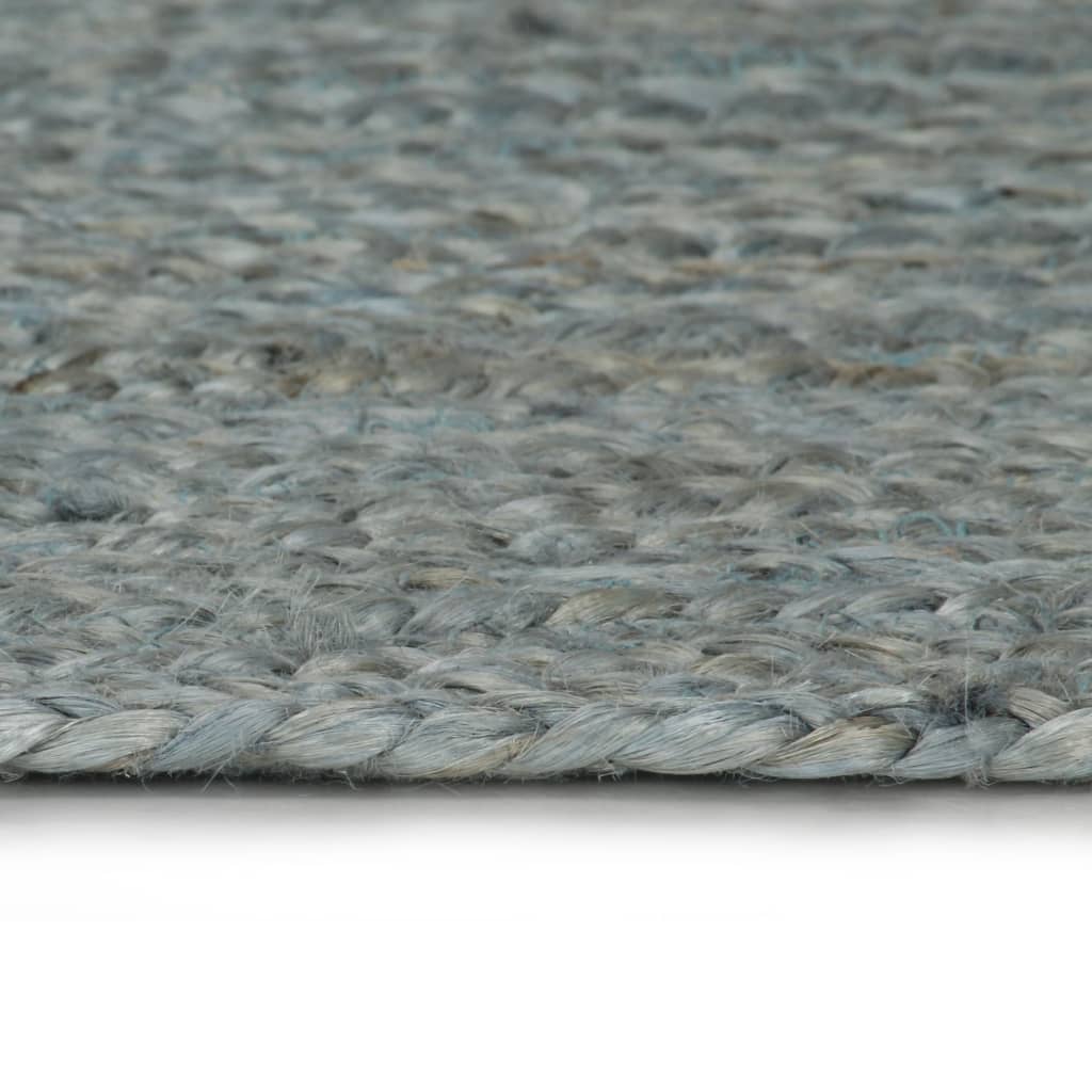 Ručno rađeni tepih od jute okrugli 150 cm maslinastozeleni