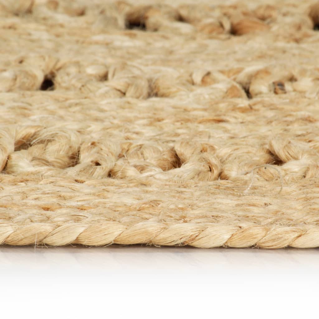 Ručno rađeni pleteni tepih od jute 120 cm
