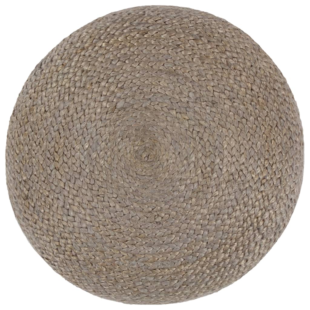 Ručno rađeni tabure od jute svjetlosivi 45 x 30 cm