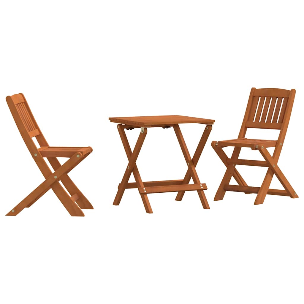 3-dijelni bistro set za djecu od masivnog drva eukaliptusa