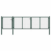 Vrtna vrata Čelik 400x100 cm Zelena