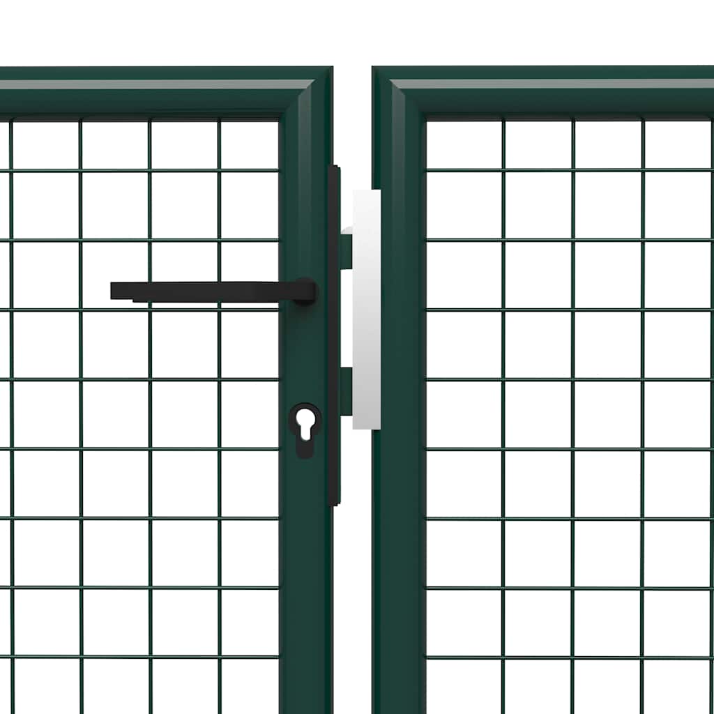 Vrtna vrata Čelik 400x100 cm Zelena