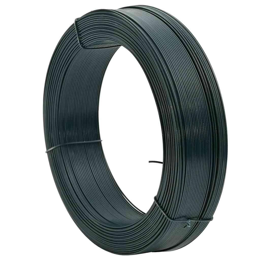 Žica za vezanje ograde 250 m 0,9/1,4 mm čelična crno-zelena