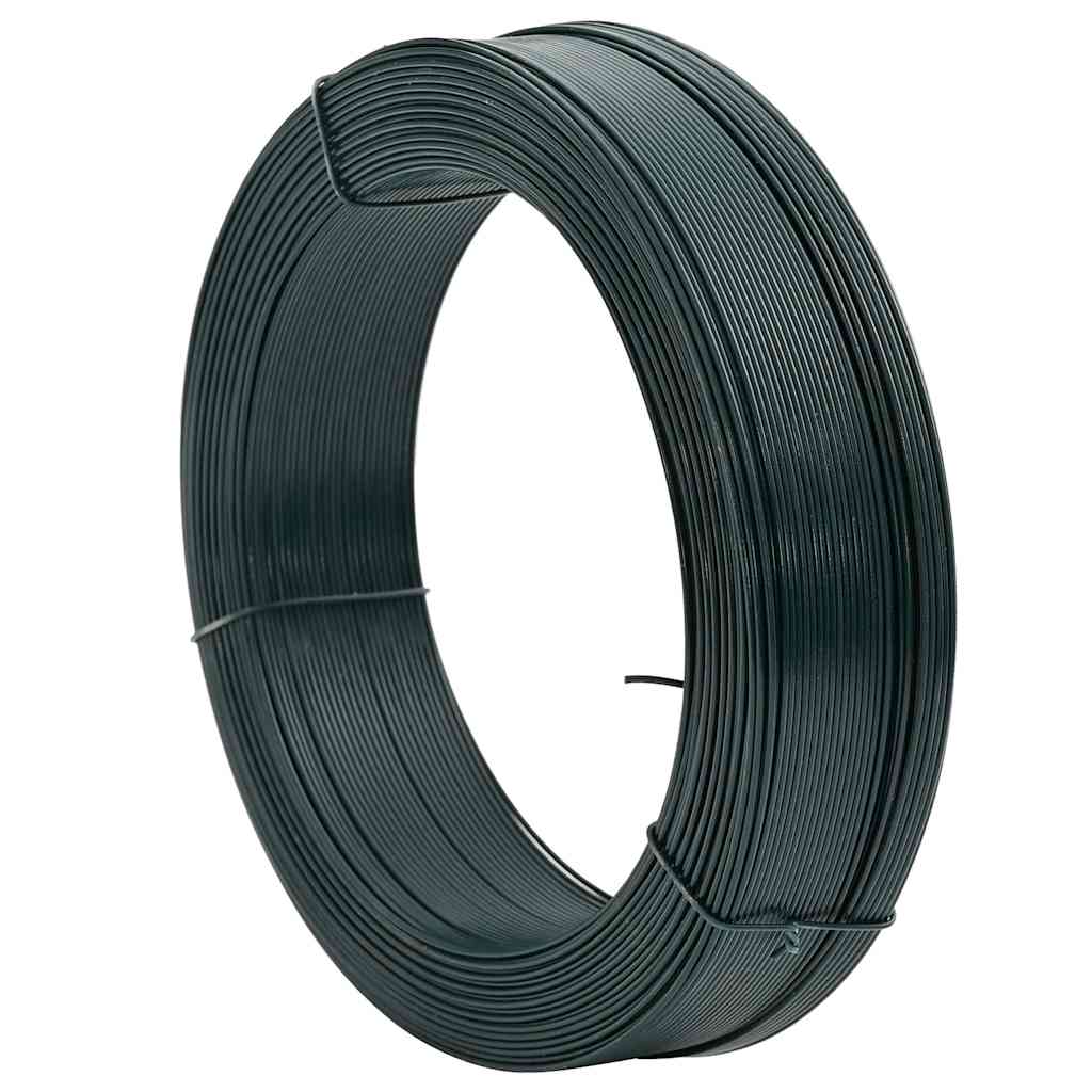 Žica za vezanje ograde 250 m 2,3/3,8 mm čelična crno-zelena