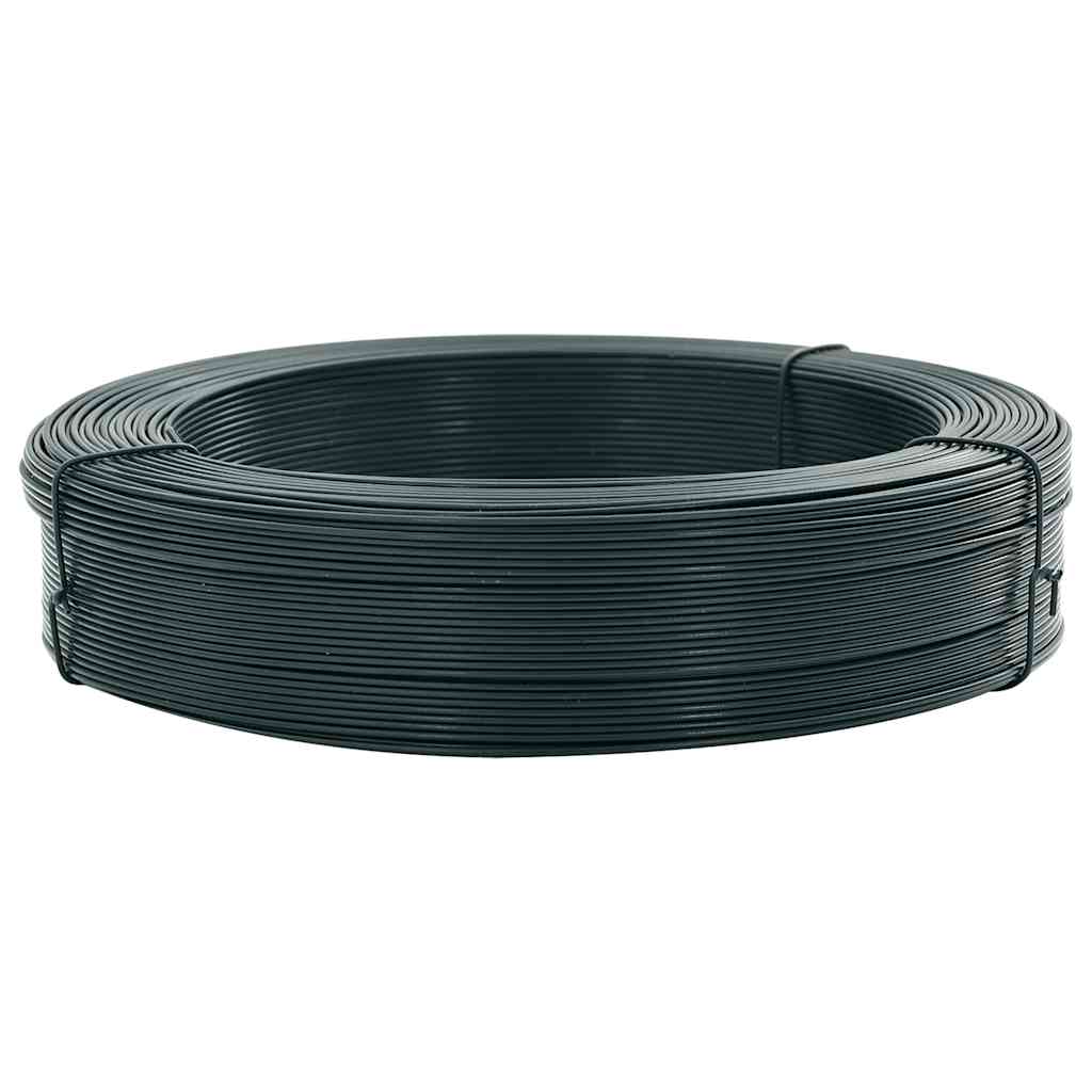 Žica za vezanje ograde 250 m 2,3/3,8 mm čelična crno-zelena
