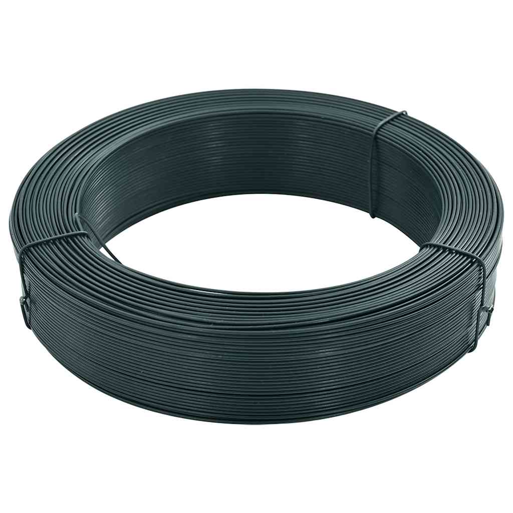 Žica za vezanje ograde 250 m 2,3/3,8 mm čelična crno-zelena