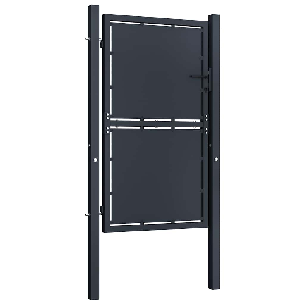 Vrtna vrata Čelik 100x175 cm Antracit