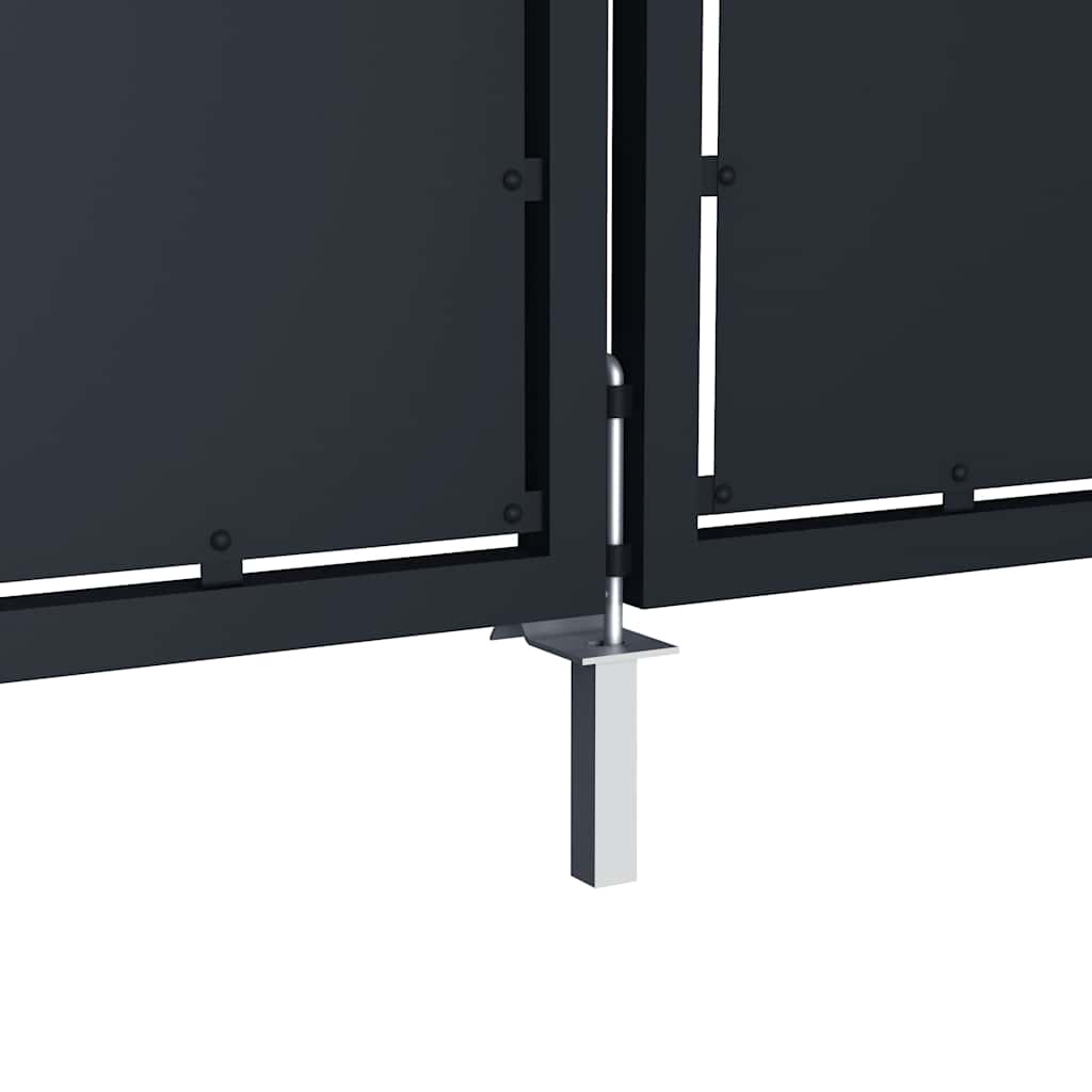 Vrtna vrata Čelik 300x75 cm Antracit
