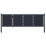 Vrtna vrata Čelik 350x100 cm Antracit