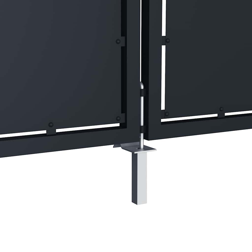 Vrtna vrata Čelik 350x175 cm Antracit