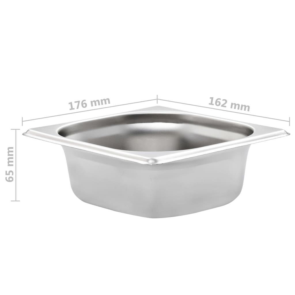 Posude Gastronorm 12 kom GN 1/6 65 mm od nehrđajućeg čelika