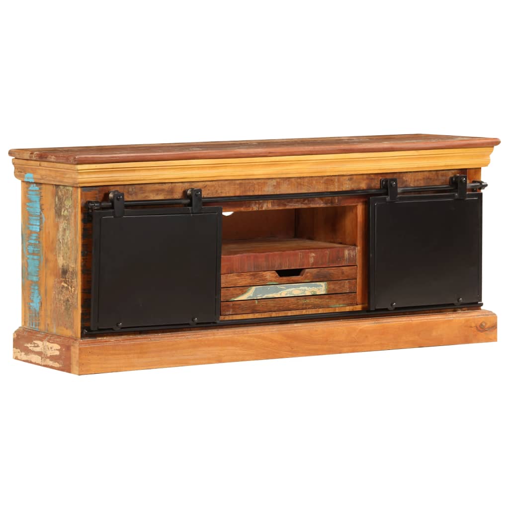 TV ormarić od masivnog obnovljenog drva 110 x 30 x 45 cm