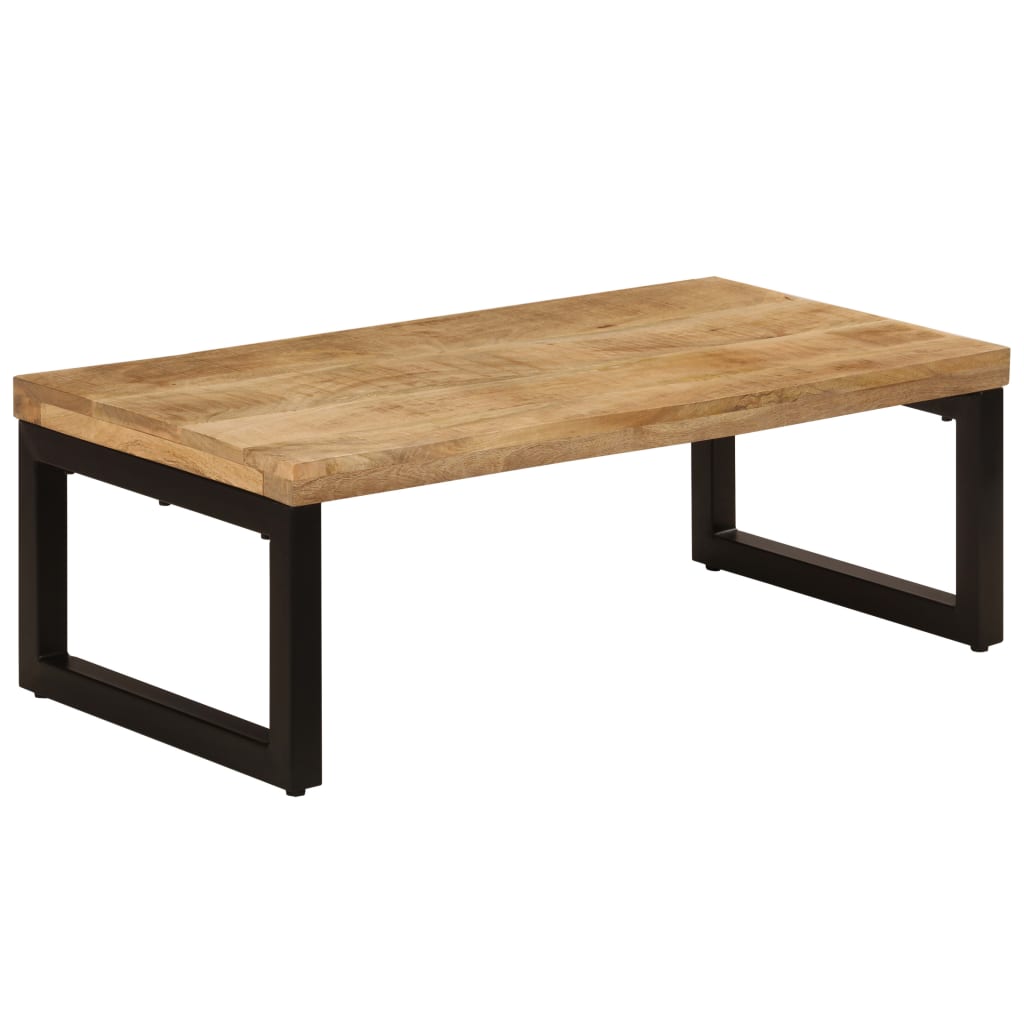 Stolić za kavu 100 x 50 x 35 cm od masivnog drva manga i čelika