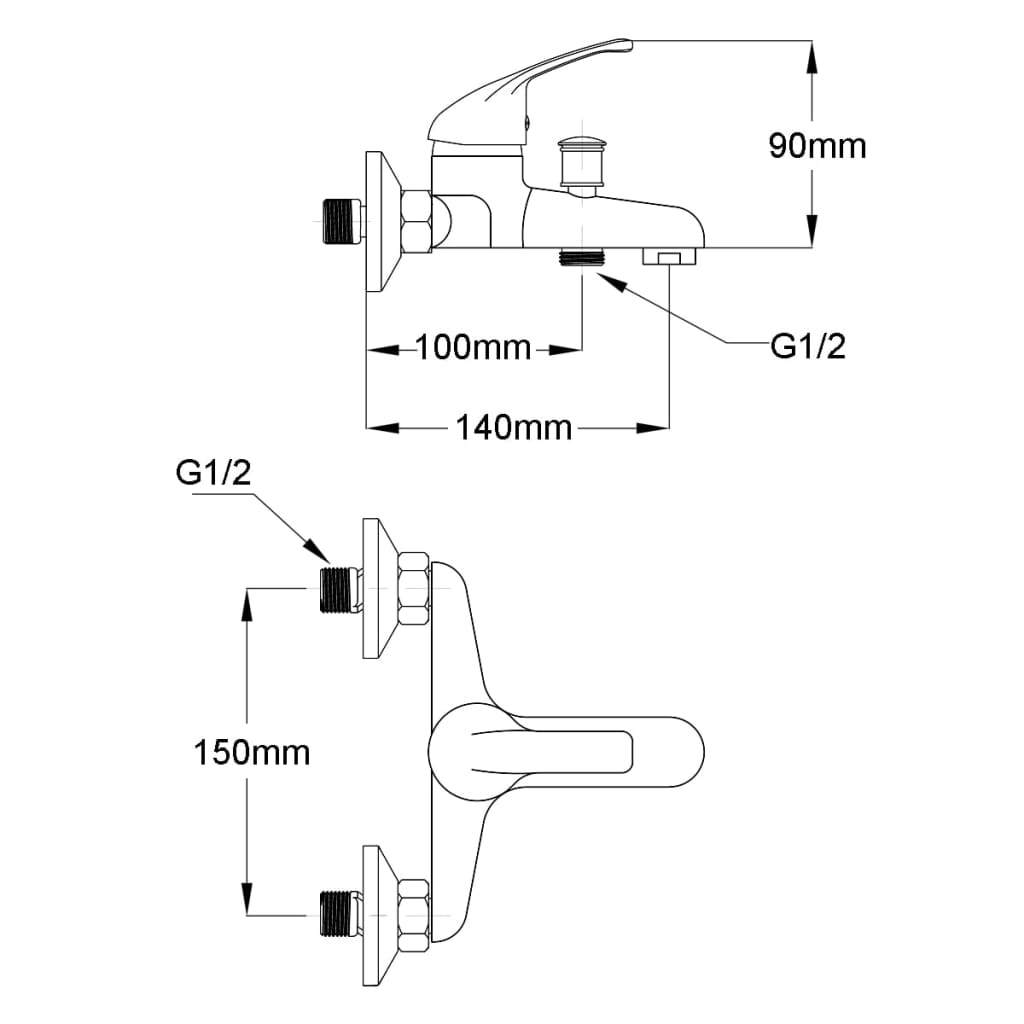 Miješalice za tuš 2 kom