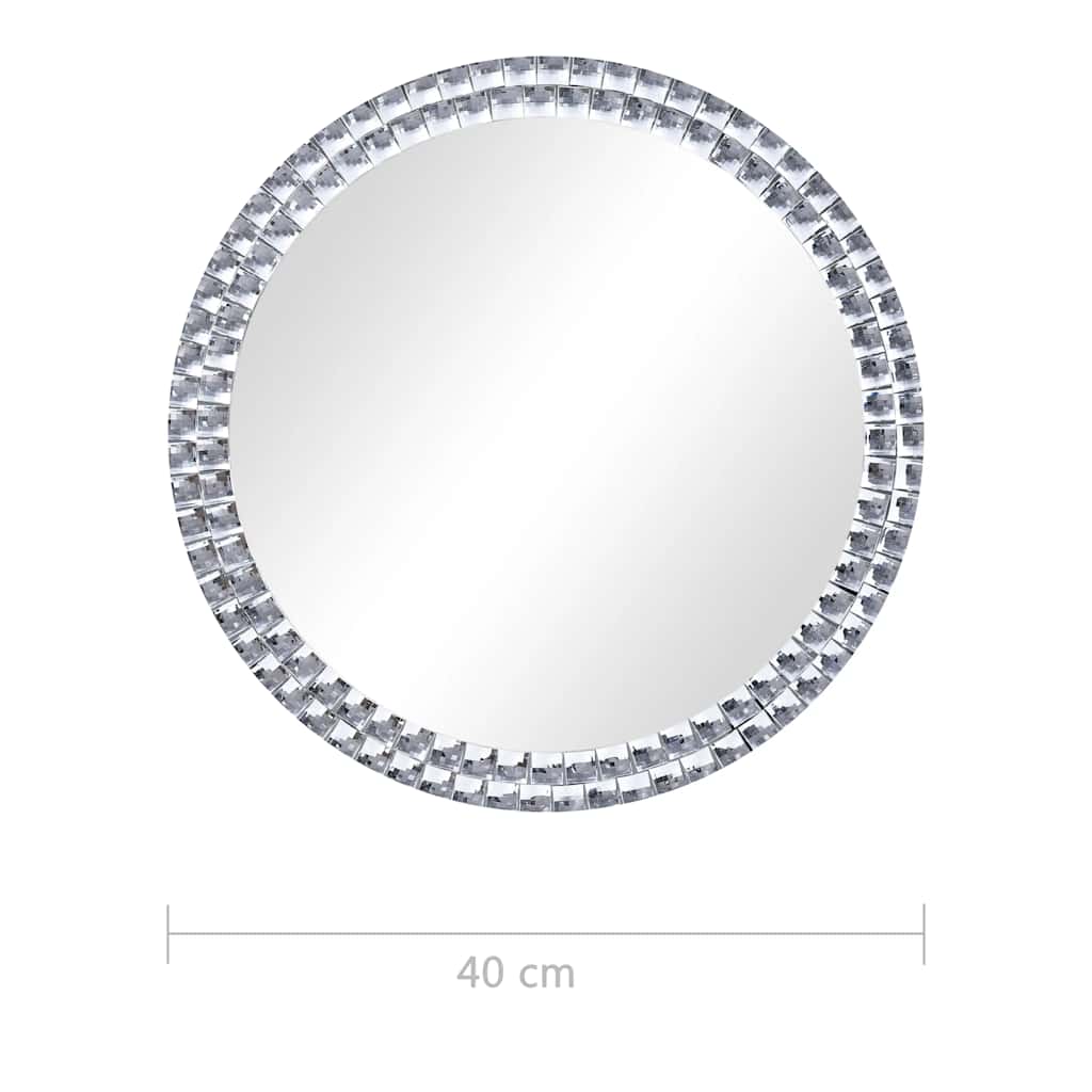 Zidno ogledalo od kaljenog stakla 40 cm