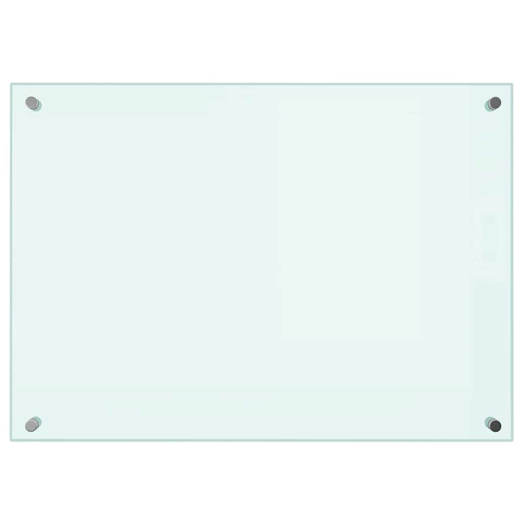 Kuhinjska zaštita od prskanja mliječna 70 x 50 cm kaljeno staklo