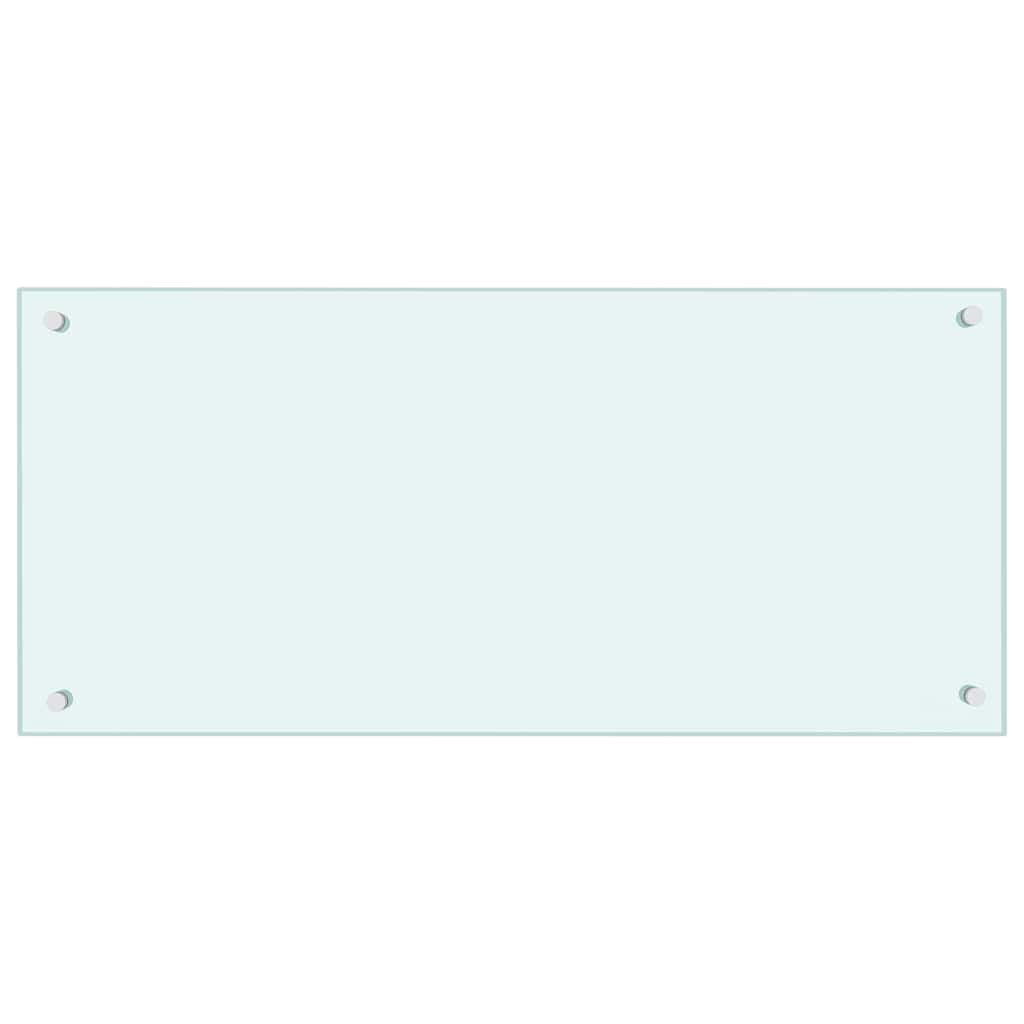 Kuhinjska zaštita od prskanja mliječna 90 x 40 cm kaljeno staklo