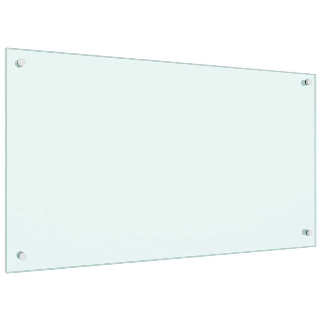 Kuhinjska zaštita od prskanja mliječna 90 x 50 cm kaljeno staklo