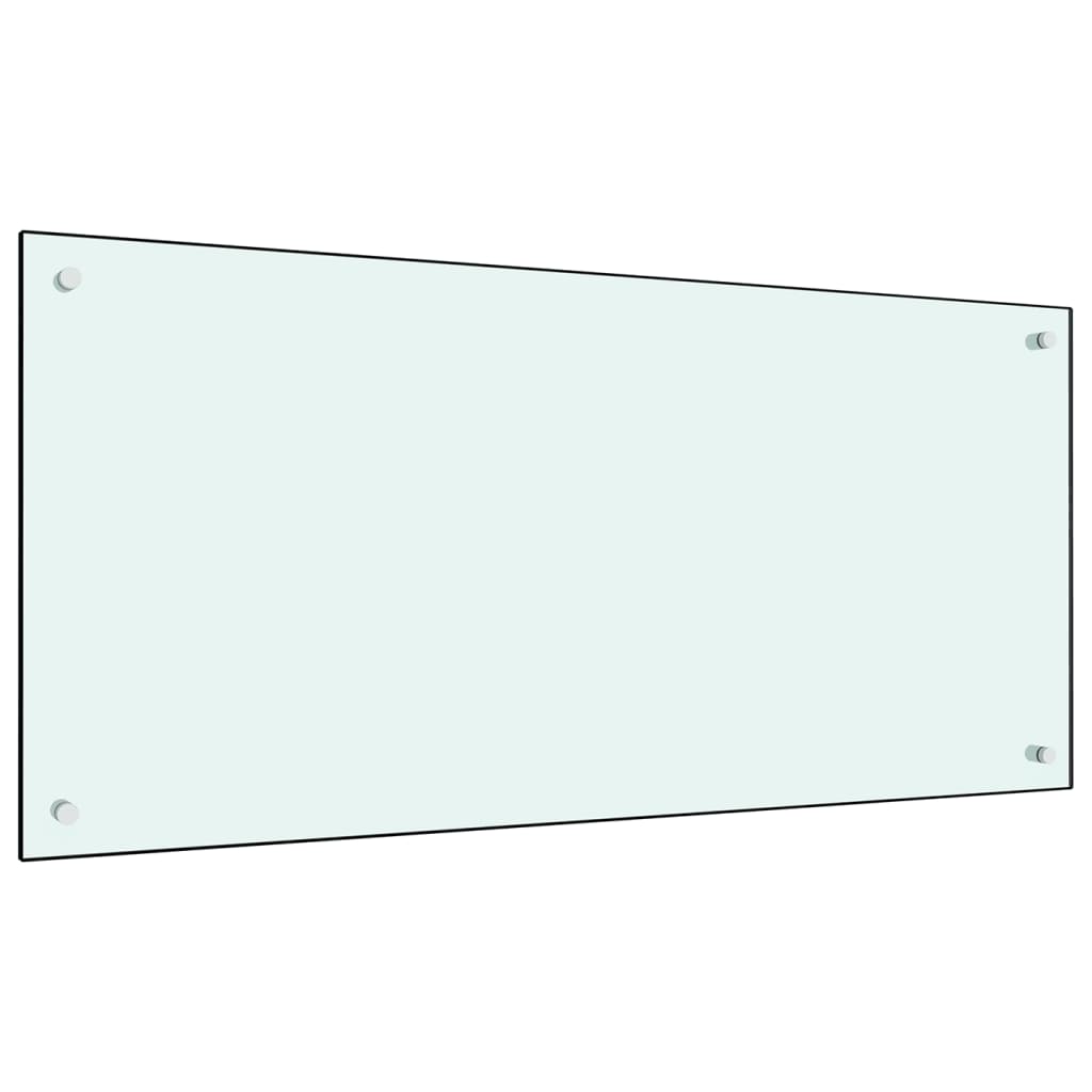 Kuhinjska zaštita od prskanja mliječna 100 x 50 cm kaljeno staklo