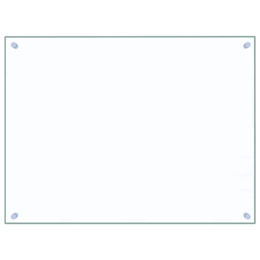 Kuhinjska zaštita od prskanja prozirna 80x60 cm kaljeno staklo