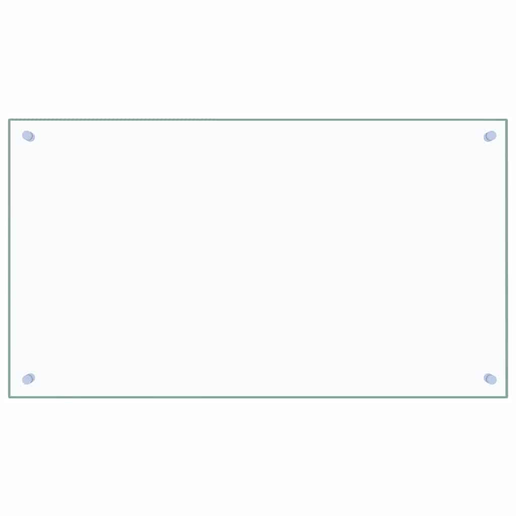 Kuhinjska zaštita od prskanja prozirna 90x50 cm kaljeno staklo