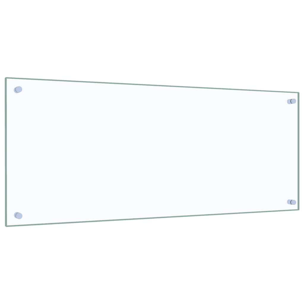 Kuhinjska zaštita od prskanja prozirna 100x40 cm kaljeno staklo