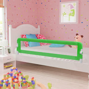 Sigurnosna ogradica za dječji krevet zelena 180x42 cm poliester