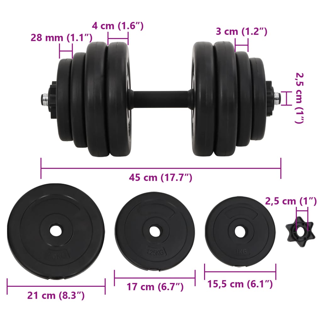 1 jednoručni uteg 15 kg