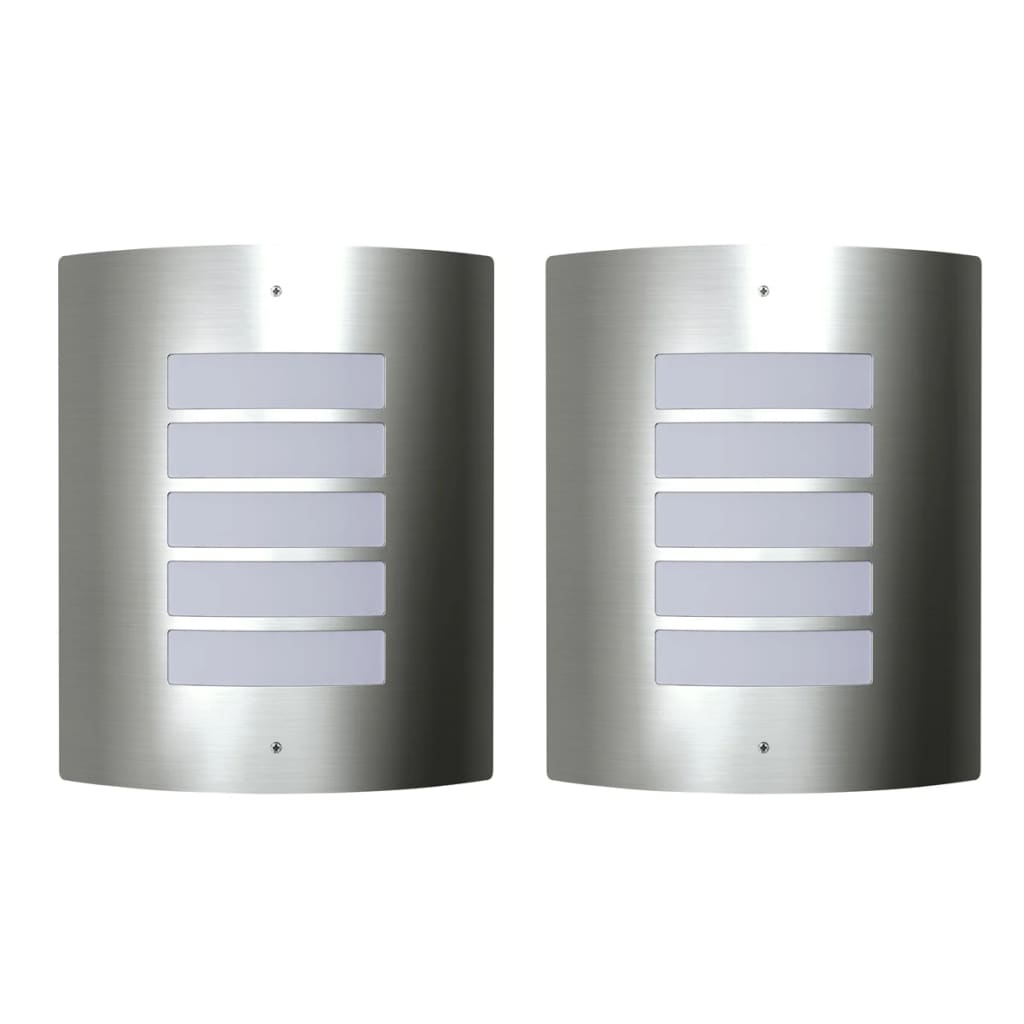 Dvije vodootporne zidne lampe od nehrđajućeg čelika 60 W