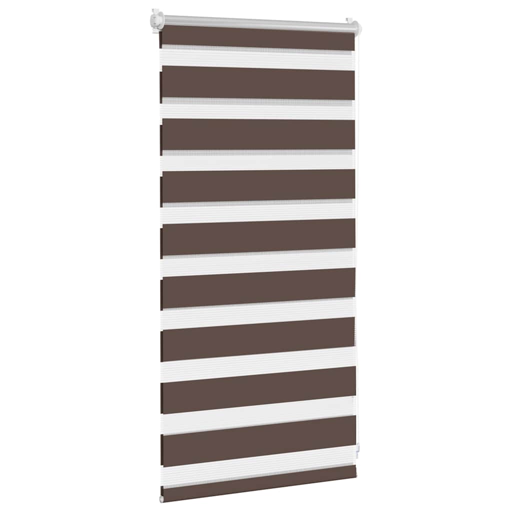Zebra zavjesa 40,9x100 cm Širina tkanine 36,7 cm boje kave