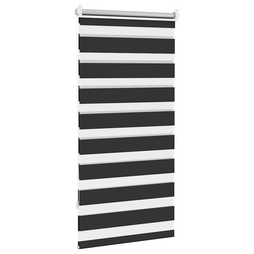 Zebra zavjesa 60,9 x 120 cm Širina tkanine 56,7 cm crna