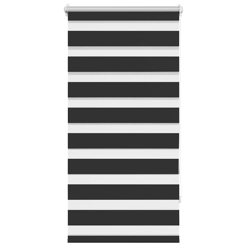 Zebra zavjesa 80,9 x 150 cm Širina tkanine 76,7 cm crna