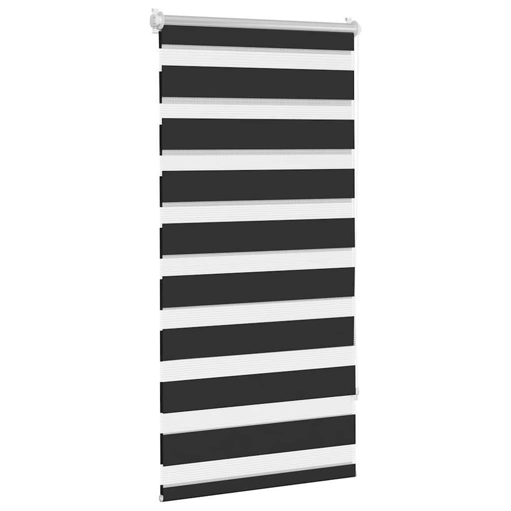 Zebra zavjesa 80,9 x 150 cm Širina tkanine 76,7 cm crna