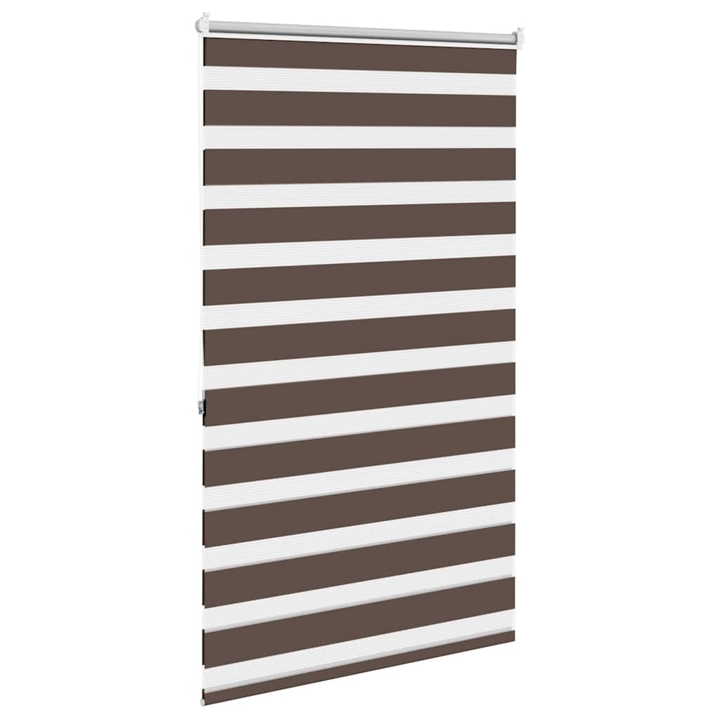 Zebra zavjesa 80,9x175 cm Širina tkanine 76,7 cm boje kave