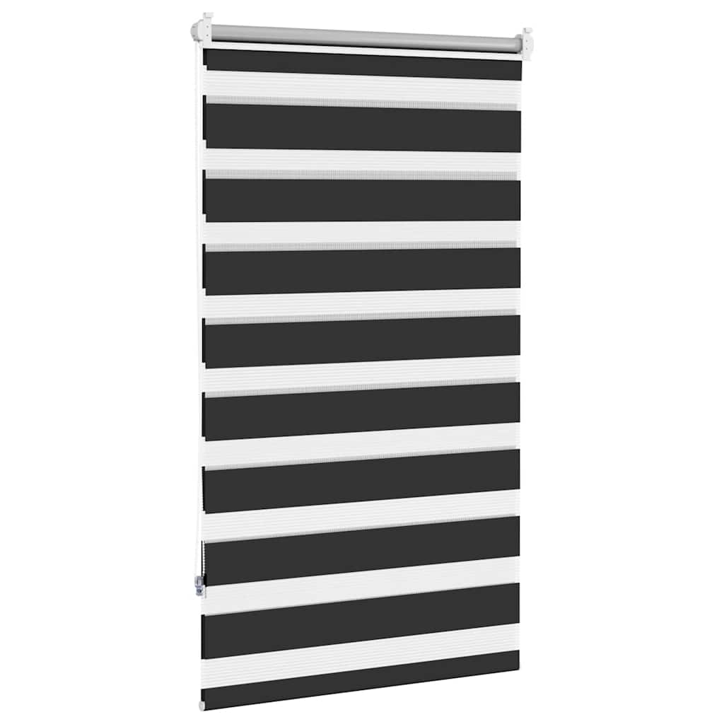 Zebra zavjesa 90,9 x 150 cm Širina tkanine 86,7 cm crna