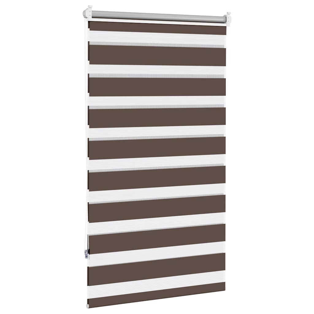 Zebra zavjesa 90,9x150 cm Širina tkanine 86,7 cm boje kave
