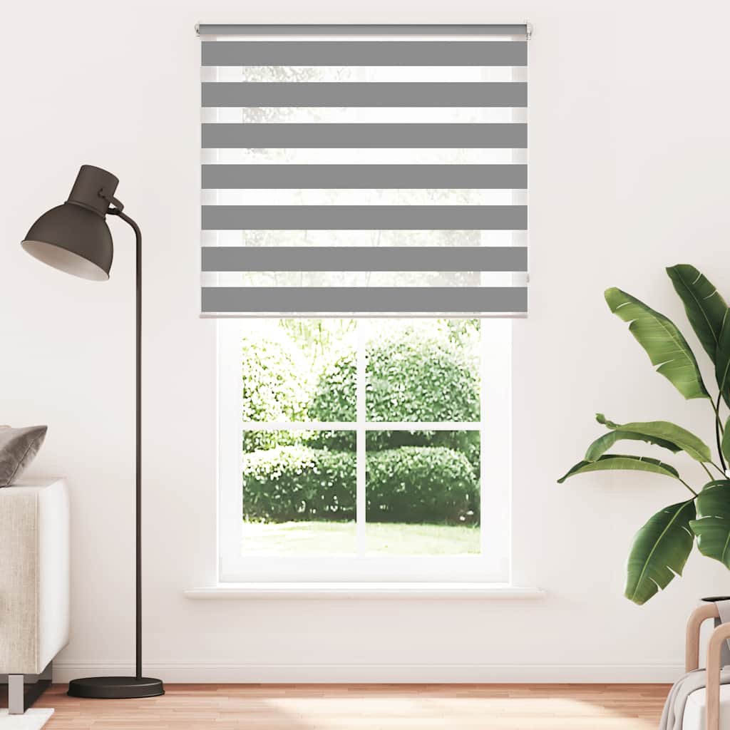 Zebra zavjesa 120,9 x 230 cm Širina tkanine 116,7 cm siva