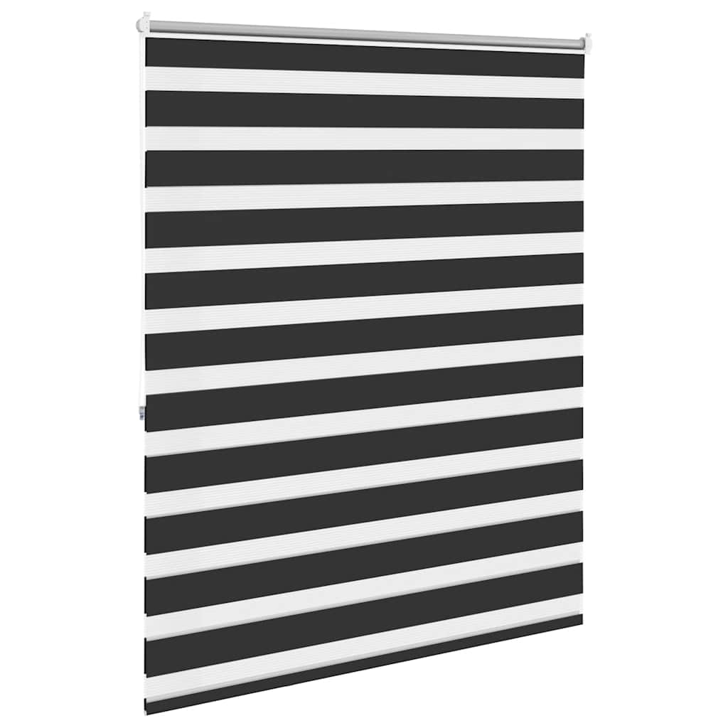 Zebra zavjesa 140,9 x 175 cm Širina tkanine 136,7 cm crna