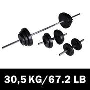 Šipka i 2 seta utega 30,5kg