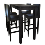Barski Stol s 4 Barske Stolice Crne