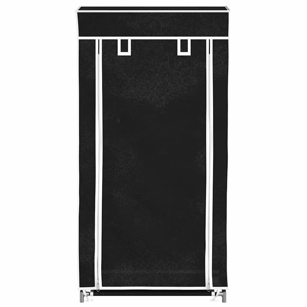 Ormarić za Cipele s Pokrovom od Tekstila 58 x 28 x 106 cm Crni