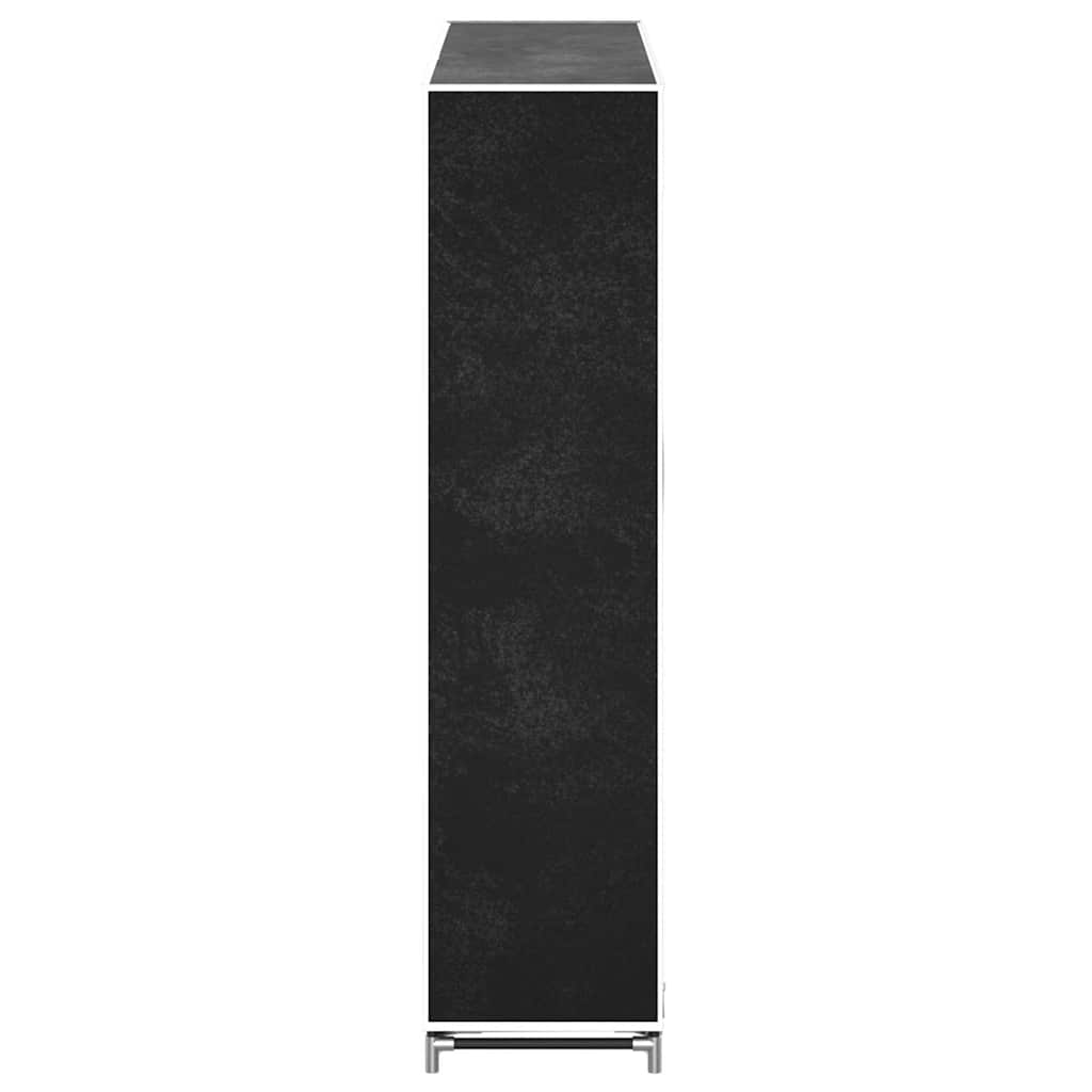 Ormarić za Cipele s Pokrovom od Tkanine 115 x 28 x 110 cm Crni