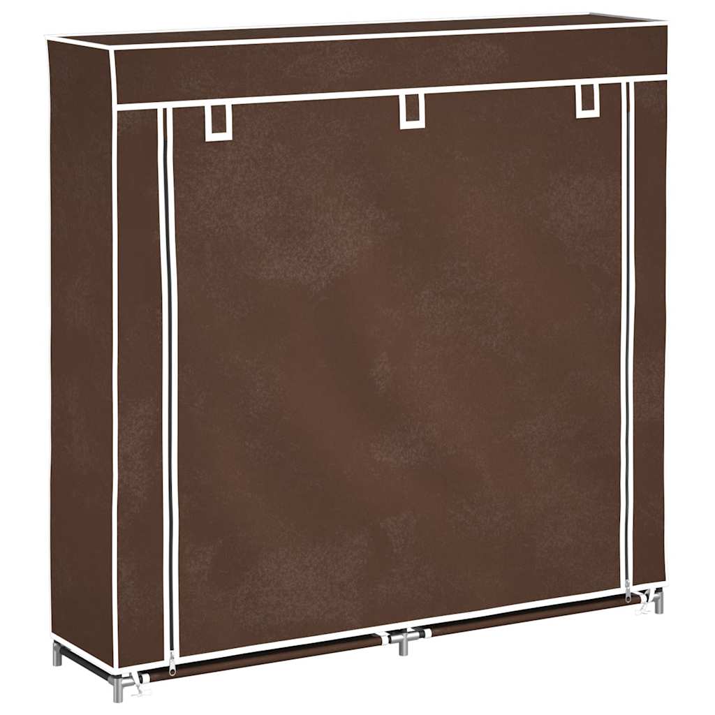 Ormarić za Cipele s Pokrovom od Tekstila 115 x 28 x 110 cm Smeđi